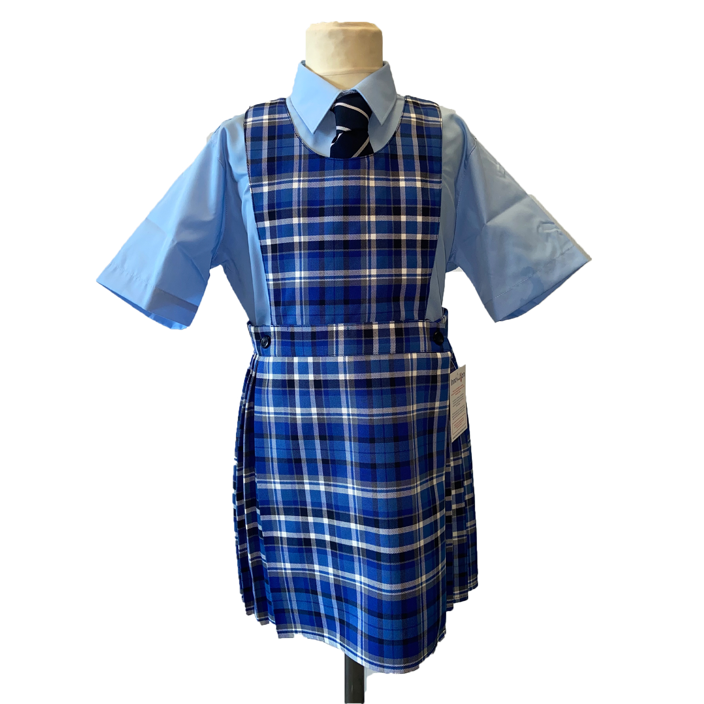 Grey tartan outlet pinafore